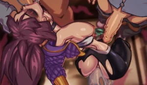 Akali Stomach Bulge Foursome in Elevato – 3D Hentai Short