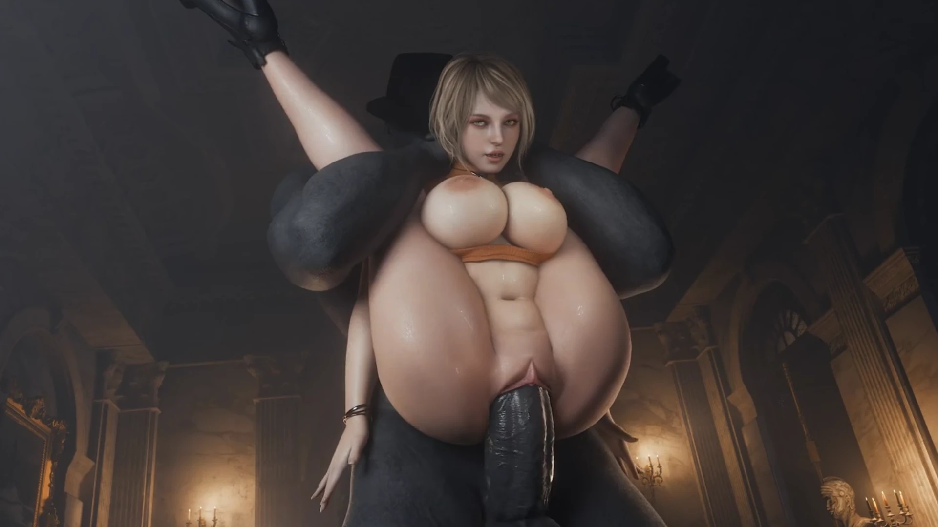 Ashley Graham & Mr X Ashley Nelson Creampie full nelso – 3D Hentai Short