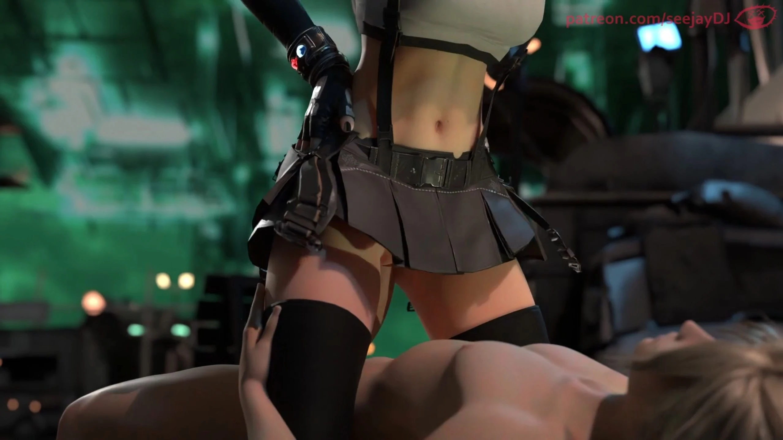 Cloud Strife & Tifa Lockhart Tifa Jumping on Cloud – 3D Hentai Short