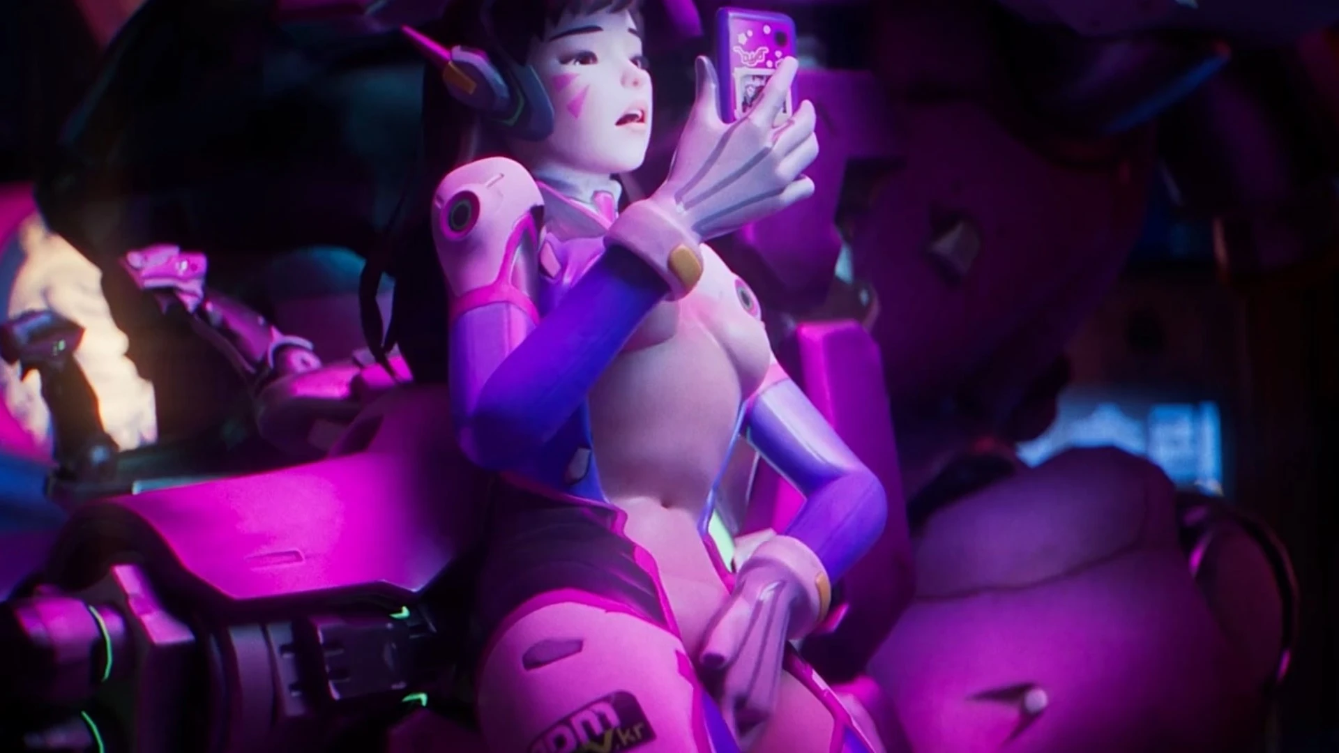 D.va Gooning Masturbation Female Masturbatio – 3D Hentai Short