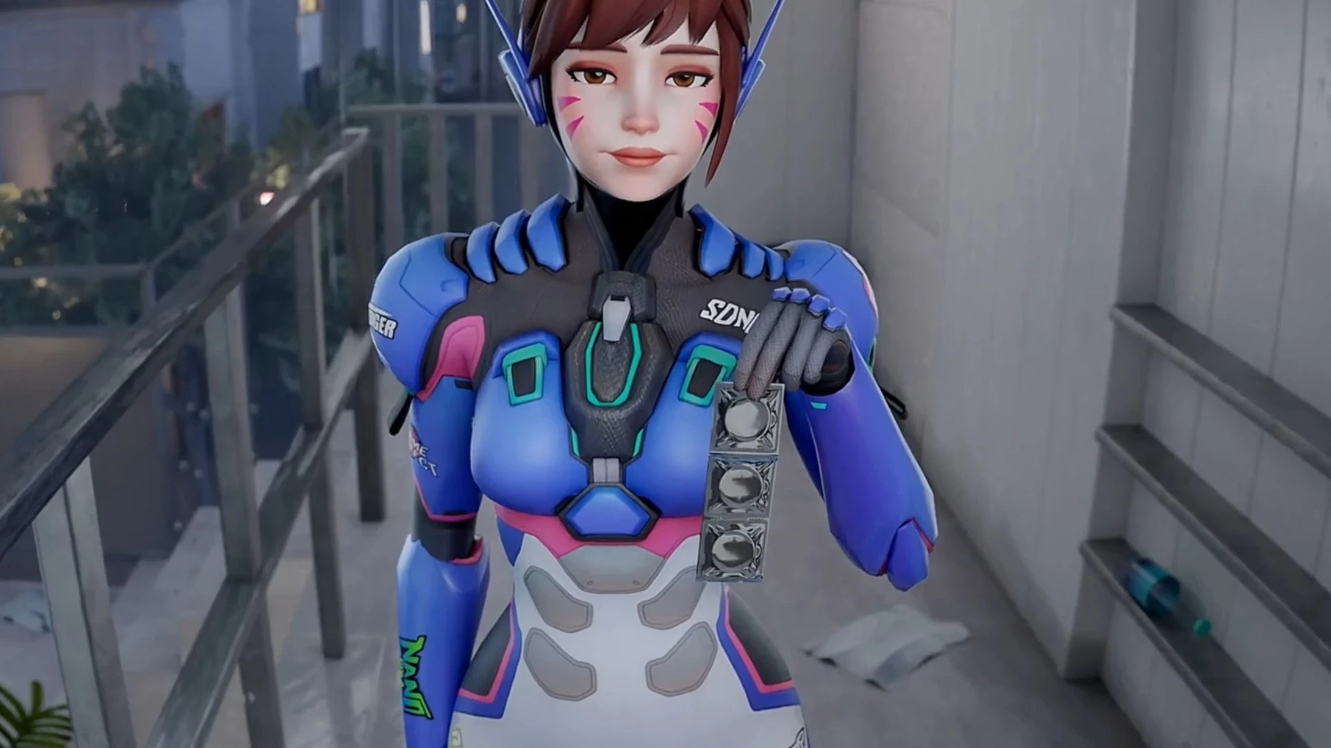 D.va Horny Late Night Visi Tags Sound – 3D Hentai Short