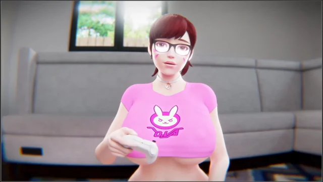 D.va Lost a Bet and Fucking to Creampie – 3D Hentai Short