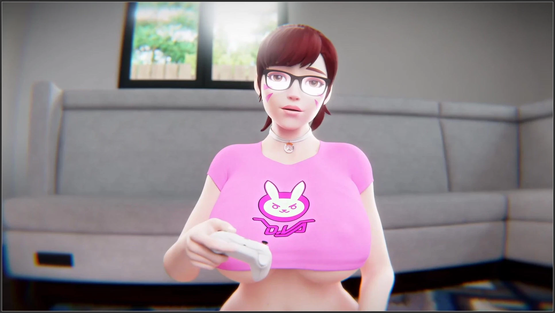 D.va Lost a Bet and Fucking to Creampie – 3D Hentai Short