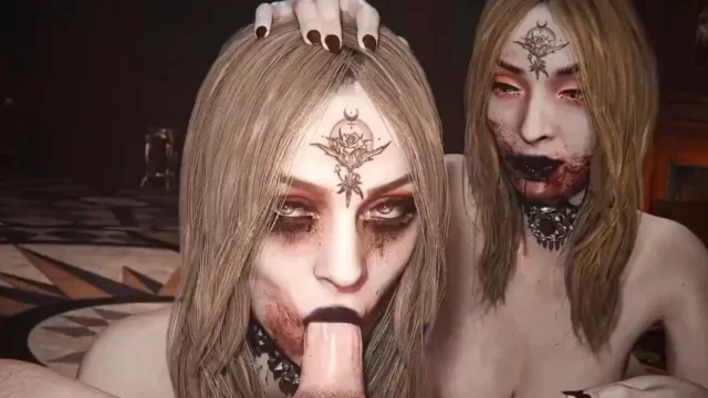 ela Dimitrescu & Cassandra Dimitrescu Dimitrescu – 3D Hentai Short