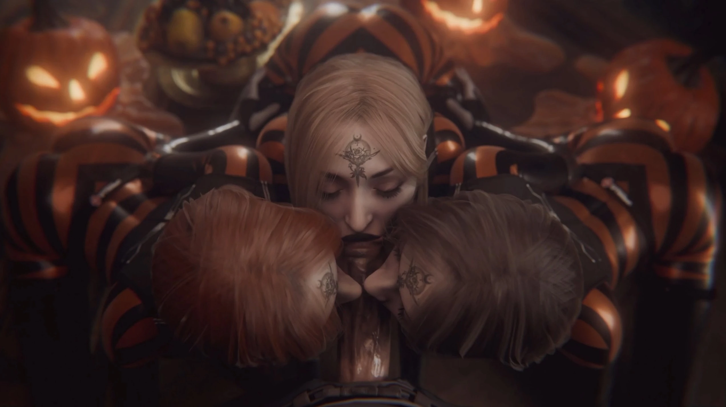 ela Dimitrescu & Cassandra Dimitrescu Dimitrescu – 3D Hentai Short