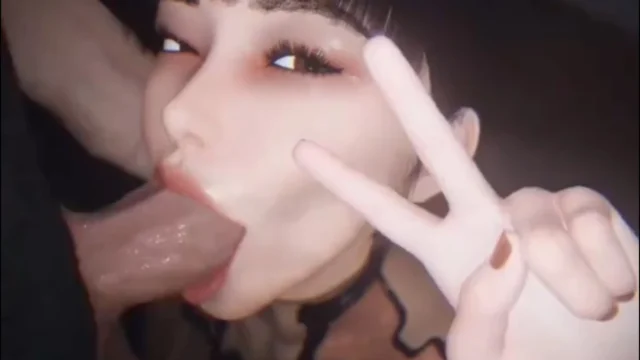 Eve Loving Balls Deep Face Fuck Blowjob – 3D Hentai Short