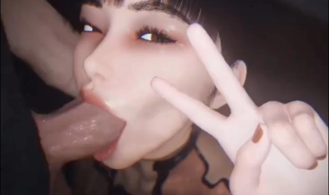 Eve Loving Balls Deep Face Fuck Blowjob – 3D Hentai Short