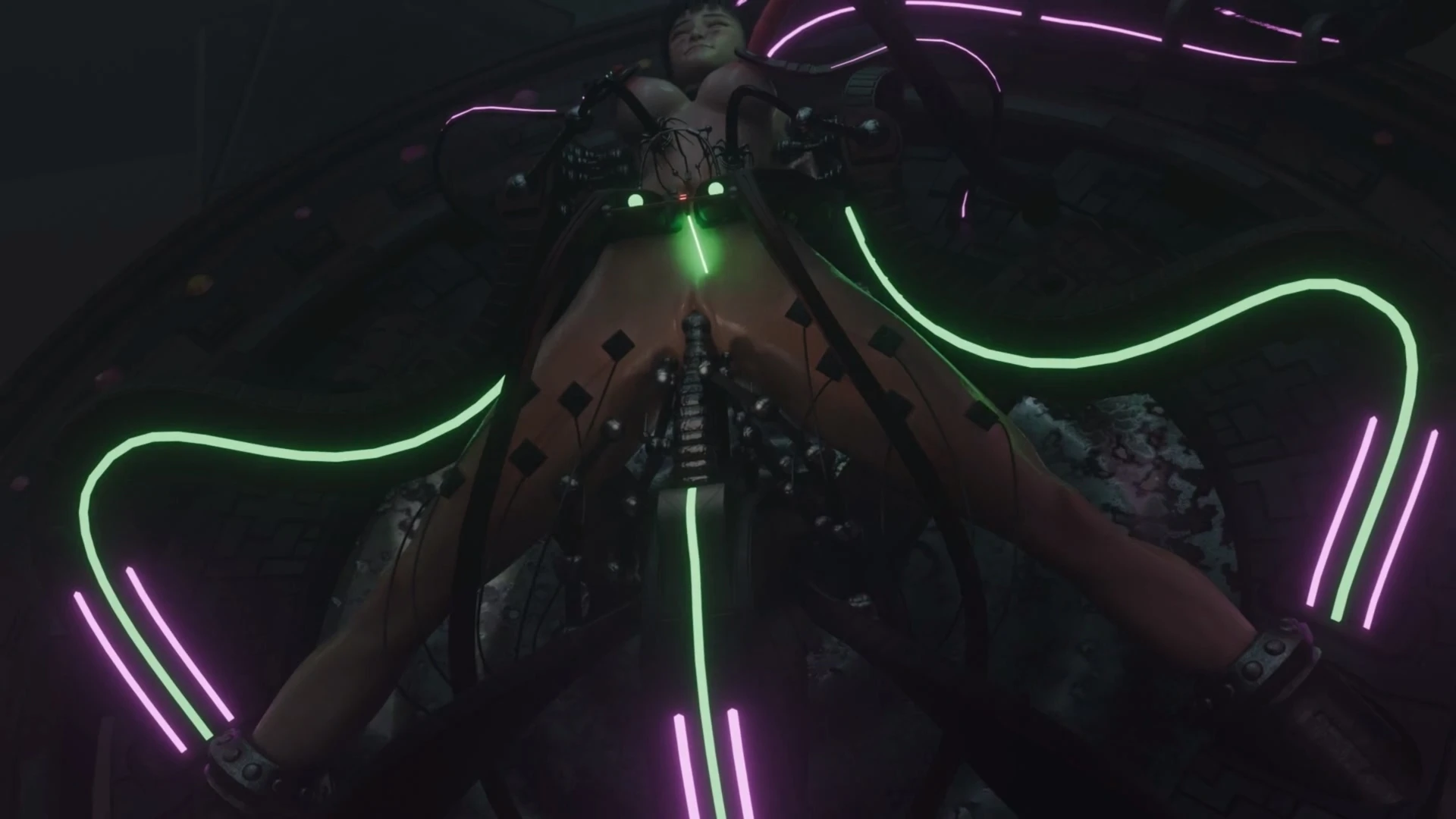 Eve Non Stop Tickle Orgasms in Fucking Machine – 3D Hentai Short