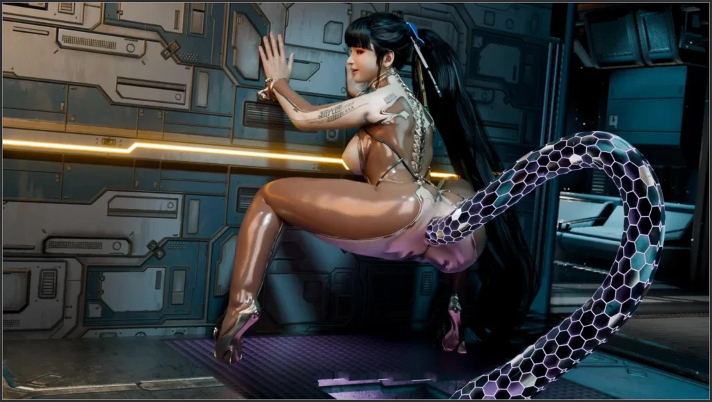 Eve Taking Huge Mechanical Tentale up Her Ass – 3D Hentai Short