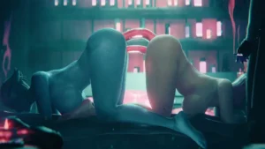 Femshepard & Liara T’soni And Liara Secret Double – 3D Hentai Short