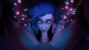 Jinx alls Deep Face Fuck balls deep – 3D Hentai Short