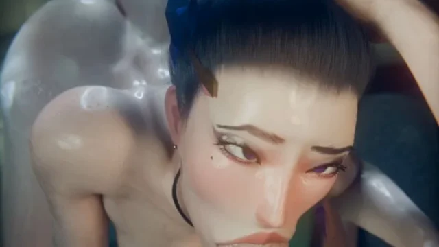 Kaisa Head Grab Blowjob – 3D Hentai Short