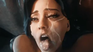 Lady Dimitrescu Rough Titty Fuck cumsho – 3D Hentai Short