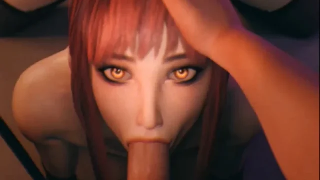 Makima Slutty Nurse Blowjob POV – 3D Hentai Short