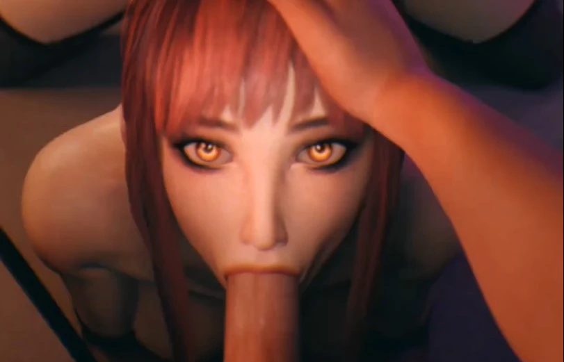 Makima Slutty Nurse Blowjob POV – 3D Hentai Short