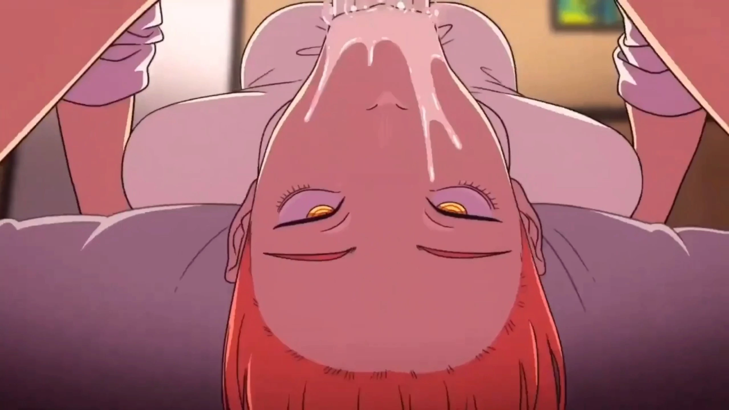 Makima Upside down Throatfuck oral – 3D Hentai Short