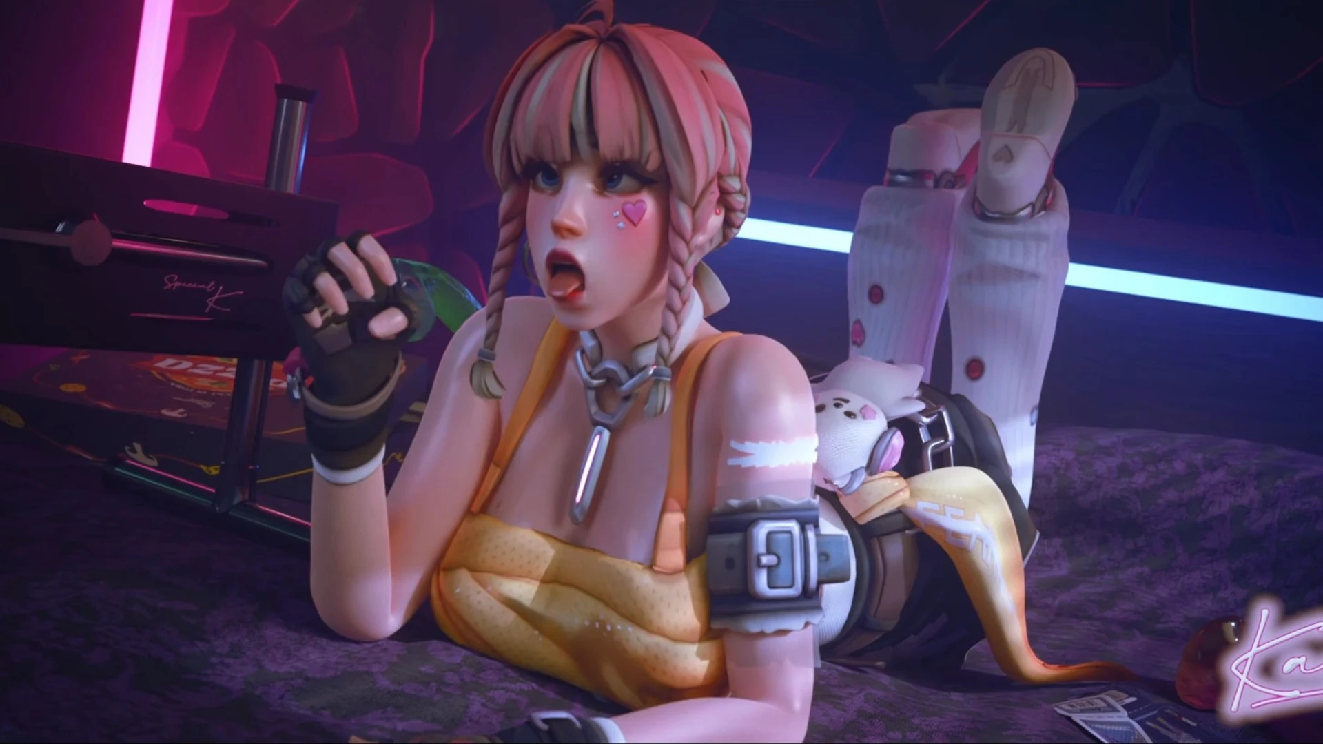 Mercy Futa Non Stop Gooning in Her Room – 3D Hentai Short