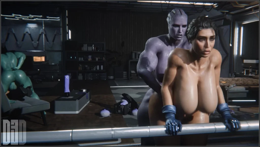 Miranda Lawson Futa Asari Fucking Miranda From Behind – 3D Hentai Short