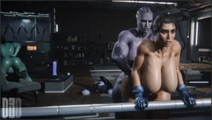 Miranda Lawson Futa Asari Fucking Miranda From Behind – 3D Hentai Short