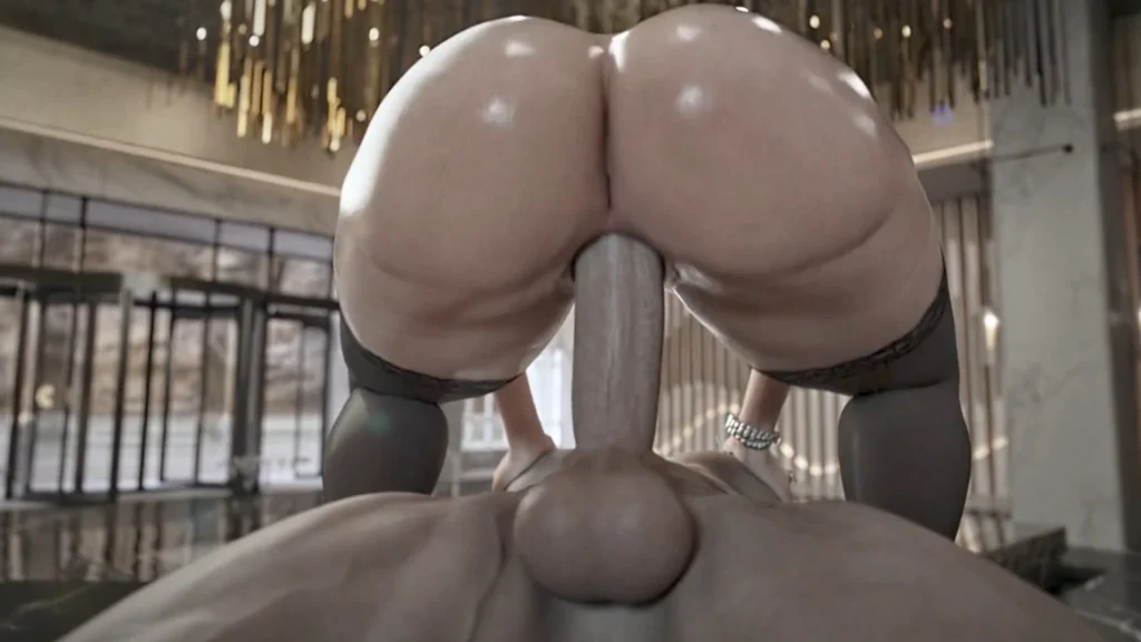 Scarlet Jumping on Big White Cock POV – 3D Hentai Short