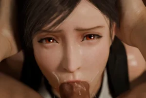 Tifa Lockhart Tifa Head Grab Throat Fuck POV – 3D Hentai Short