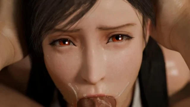 Tifa Lockhart Tifa Head Grab Throat Fuck POV – 3D Hentai Short