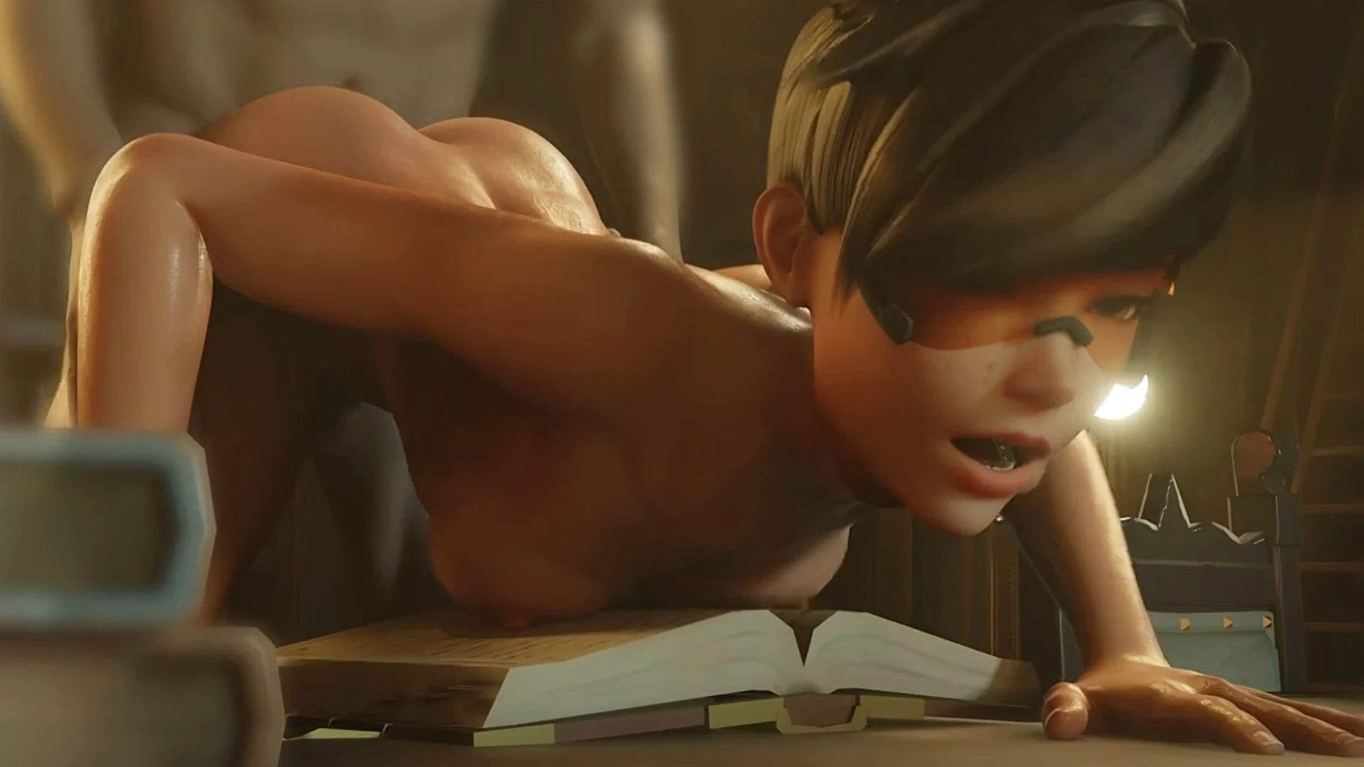 Tracer Fucking From Behind Fucked From Behind – 3D Hentai Short