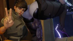 Tracer & Widowmaker Helping Widow on Her Missio – 3D Hentai Short