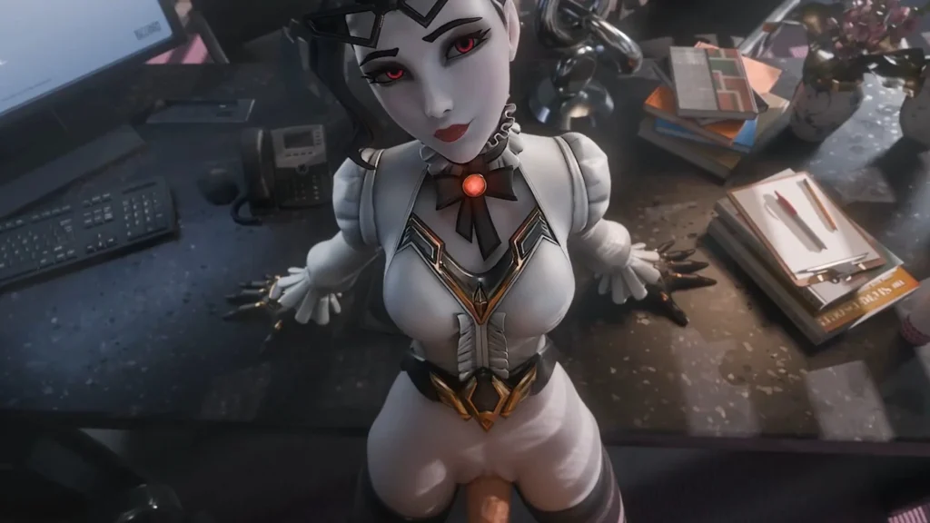Widowmaker est Secretary pov blowjob – 3D Hentai Short
