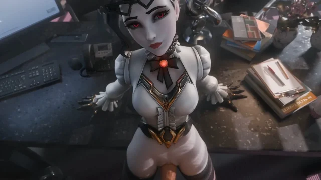 Widowmaker est Secretary pov blowjob – 3D Hentai Short