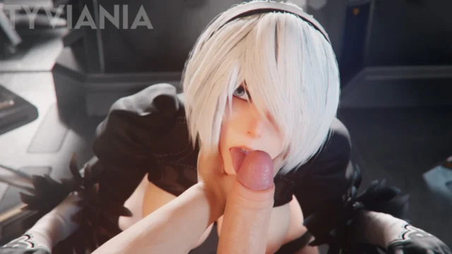 Yorha 2b 2B Boring Se sex pov – 3D Hentai Short