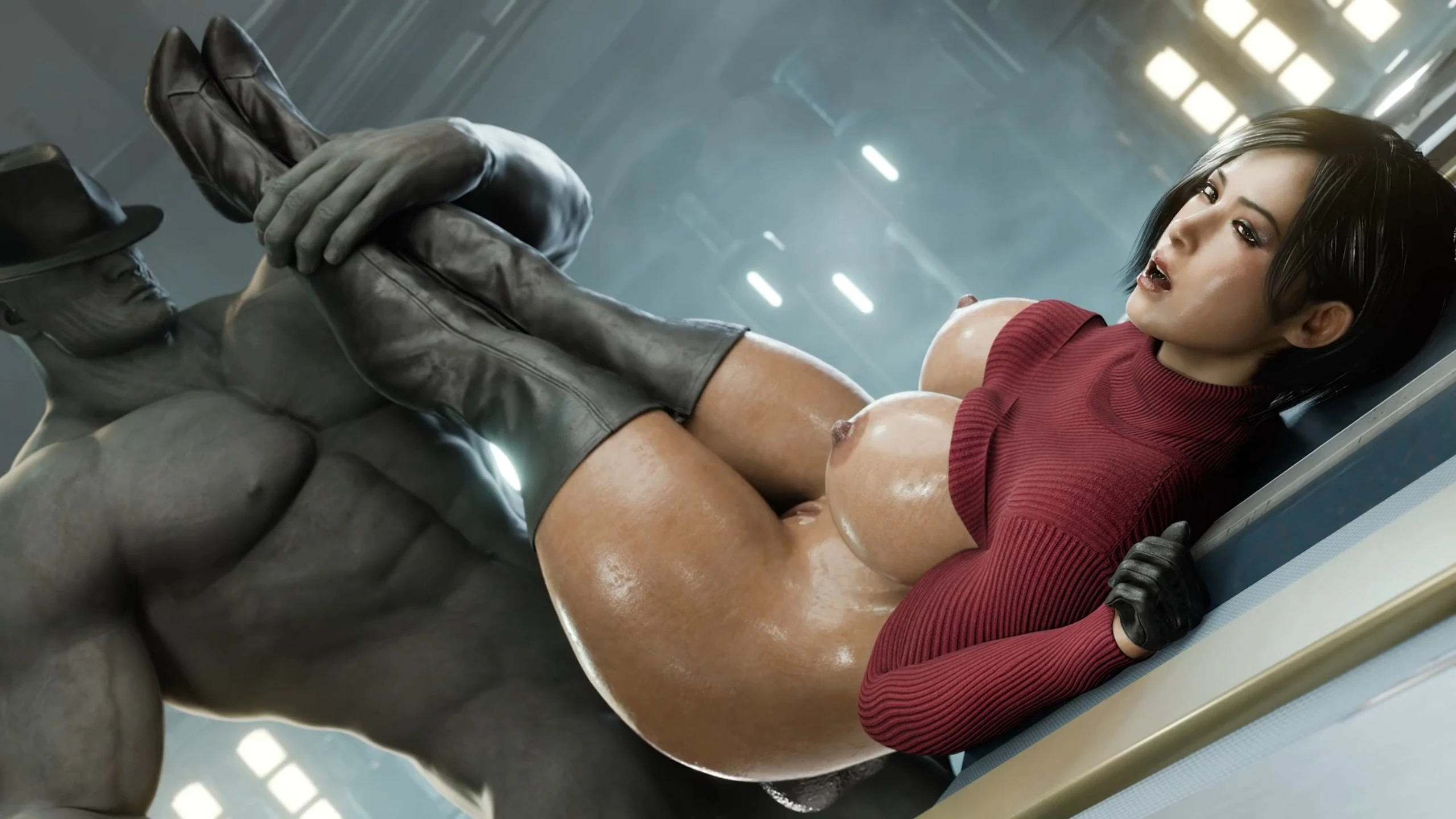 Ada Wong & Mr X Pussy Pounded Tags Sound – 3D Hentai Short