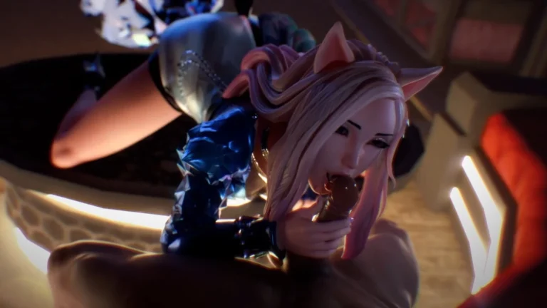 Ahri lowjob and Pussy Pounding in NightClub – 3D Hentai Short