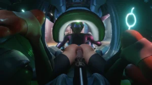 D.va Stealth Dildo Anal Destruction in Her Mecha – 3D Hentai Short