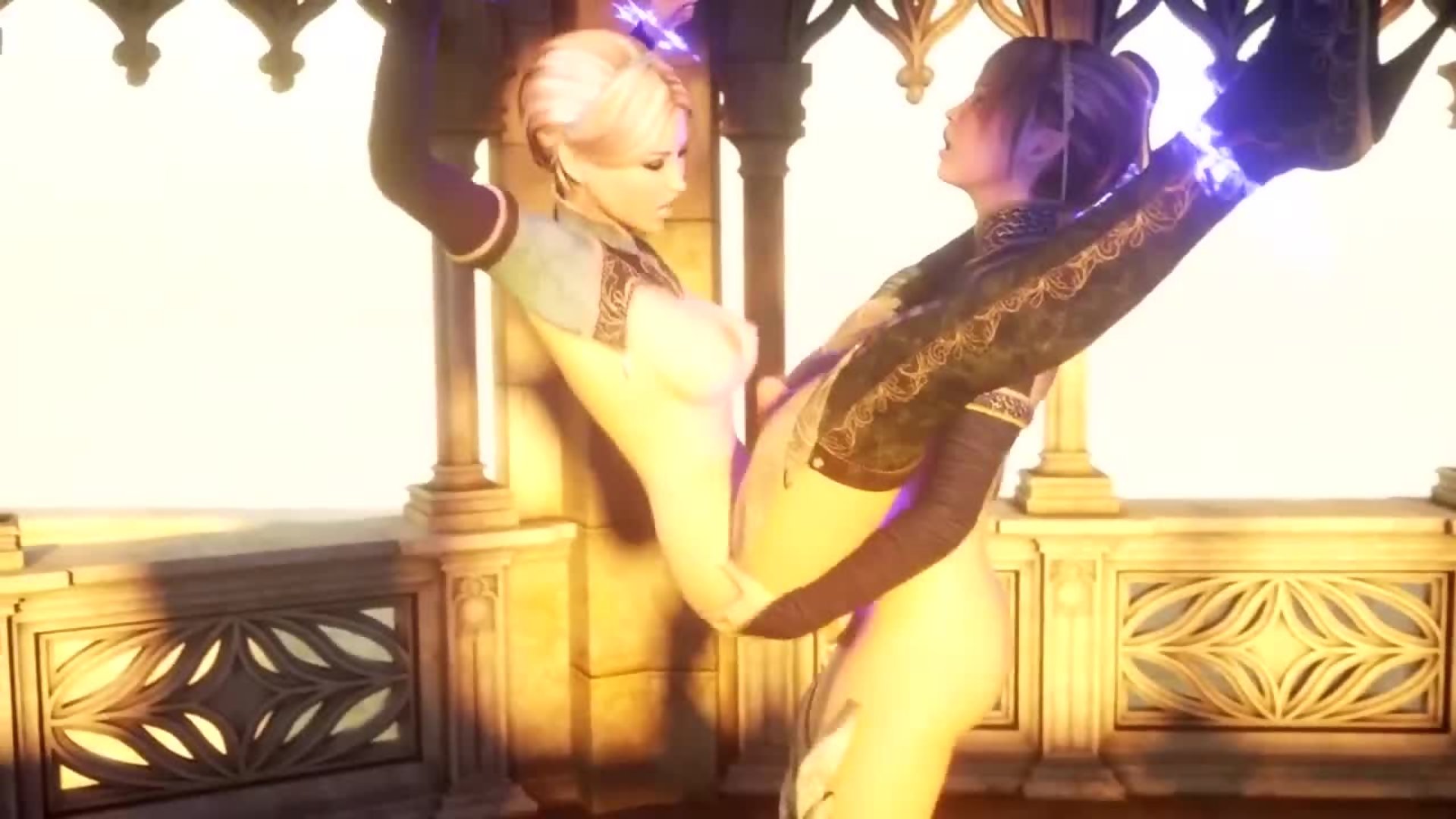 Eralin & Meralin – Mages use forbidden spell to futa fuck