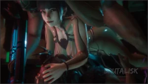 Eve Anal Fucking While Machine Pounding Her Pussy – 3D Hentai Short