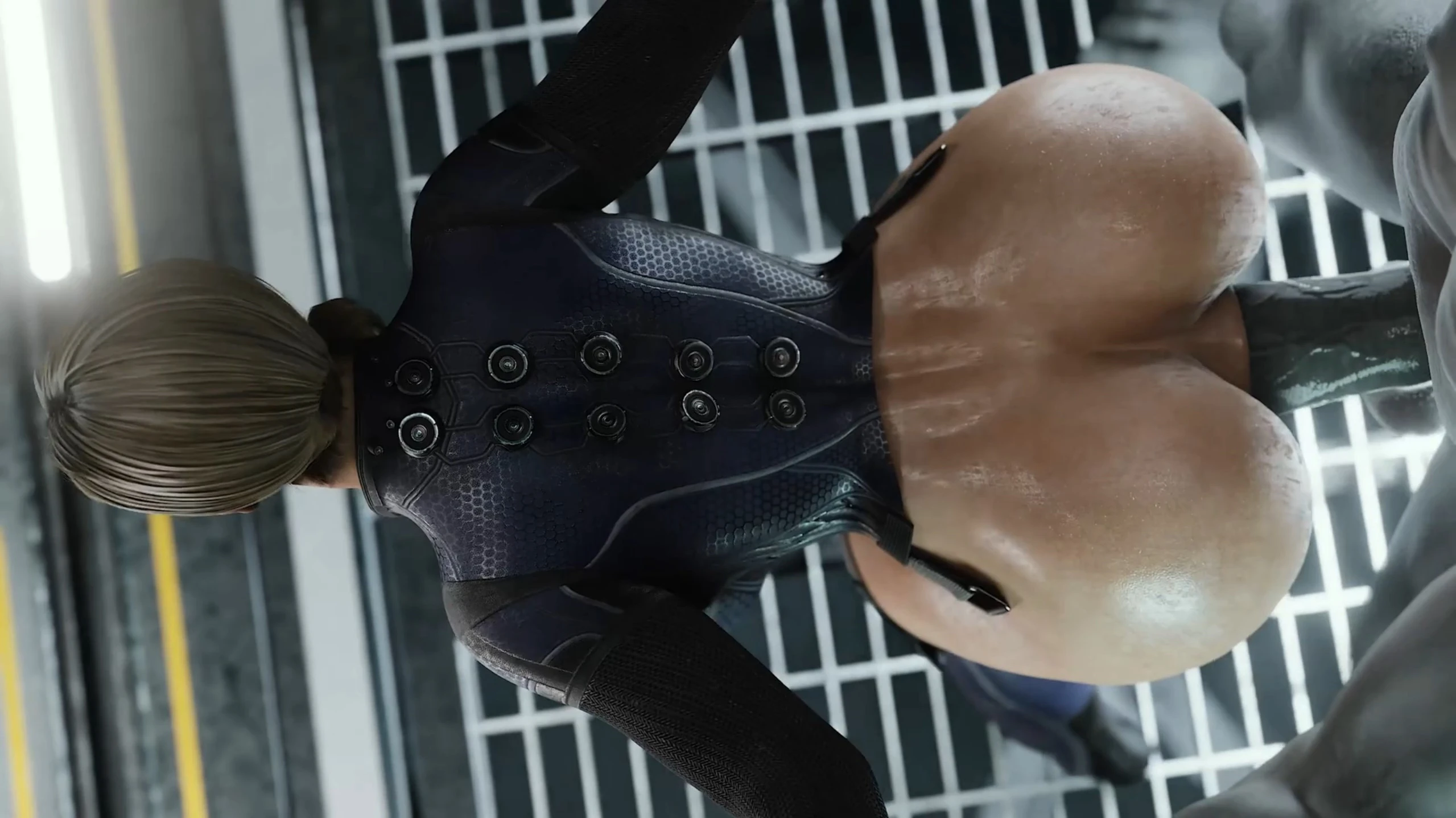 Jill Valentine & Mr X Mr. X Destroying Anal Anal Grip – 3D Hentai Short