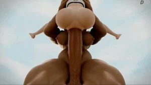 Junker Queen & Tracer Roughest Anal Fuck Eve Futadom – 3D Hentai Short