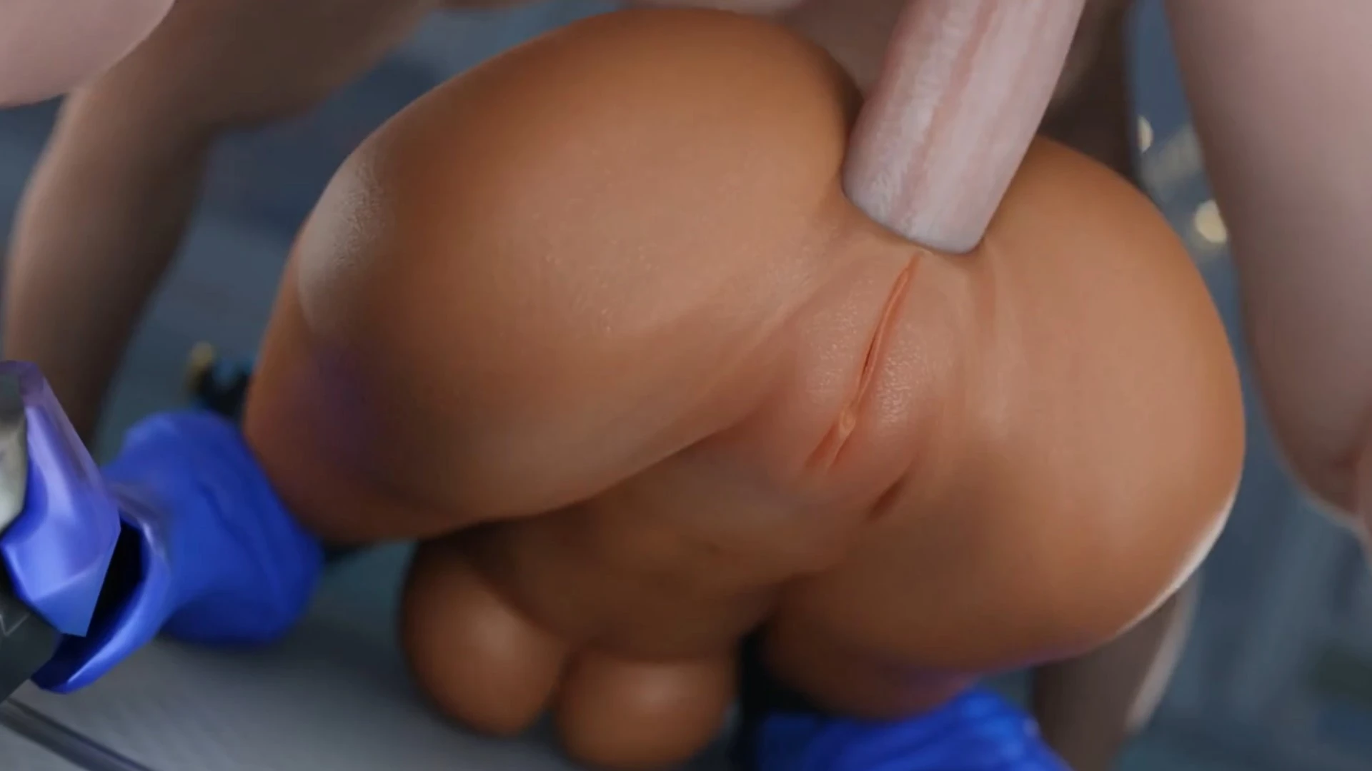 Pharah Loving Big White Cock Anal – 3D Hentai Short