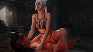 Shadowheart Riding Kalrach Futa Cock Futanari – 3D Hentai Short