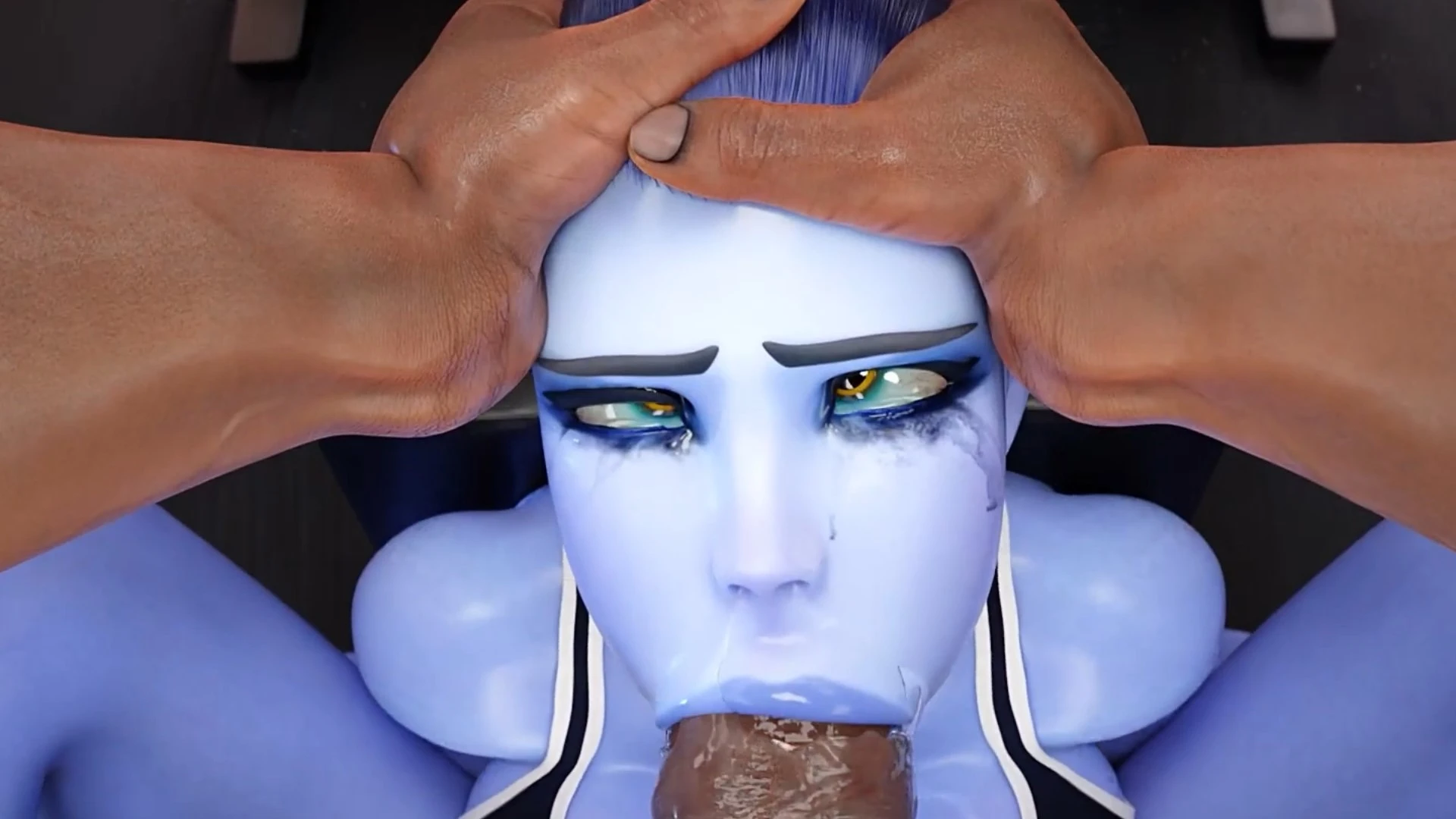 Widowmaker Throat and Pussy Total Destructio – 3D Hentai Short