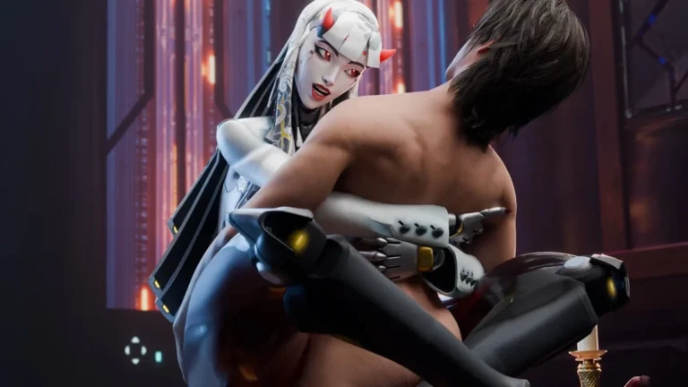 Shion Femdom Leglock Creampie – 3D Hentai Short